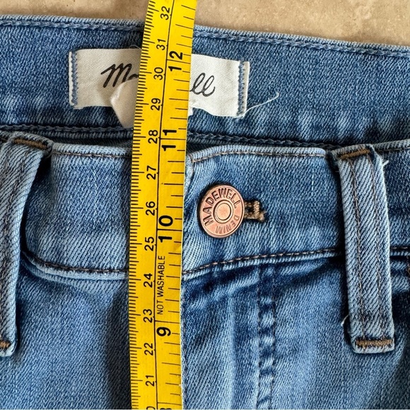 Madewell 10 Inch High Rise Roadtripper Skinny Slit Hem Womens Size 29 Blue - Picture 11 of 16